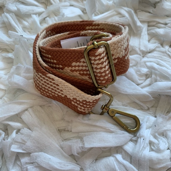 Madewell Accessories - J. Crew/Madewell Crossbody Bag Strap Brown Cotton